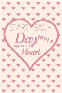 Start each day with a grateful heart: No repetitive questions Daily Journal with Prompts for Kids, gratitude kids book