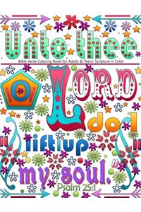 Bible Verse Coloring Book for Adults & Teens