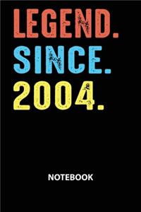 Legend Since 2004 Notebook