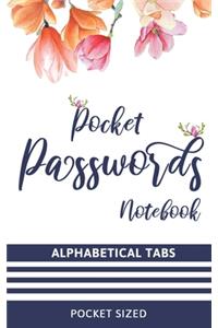 Pocket Password Notebook