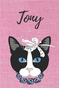Tony Katzen Notizbuch / Malbuch / Tagebuch / Journal / DIN A5 / Geschenk