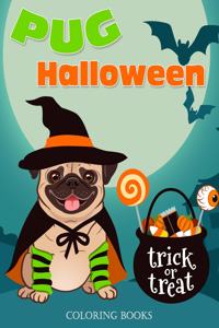 Pug Halloween Coloring Books