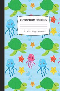 COMPOSITION NOTEBOOK Wide Ruled