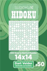 Sudoku Hidoku - 200 Easy to Normal Puzzles 14x14 (Volume 50)