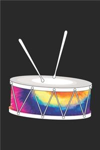 Tie Dye Drums Notebook - Music Instrument Gift for Drummer - Drums Journal - Drums Diary