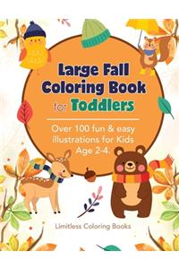 Large Fall Coloring Book for Toddlers