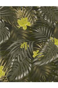 Vintage Tropical Hibiscus Journal