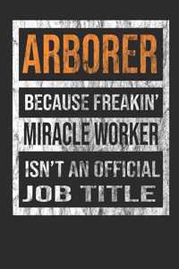 Arborer Because Freakin' Miracle Worker Is Not an Official Job Title