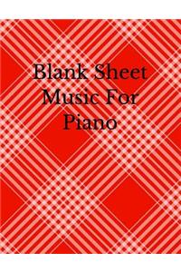 Blank Sheet Music for Piano