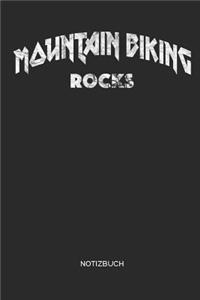 Mountain Biking Rocks - Notizbuch