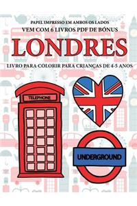 Livro para colorir para crianças de 4-5 anos (Londres)