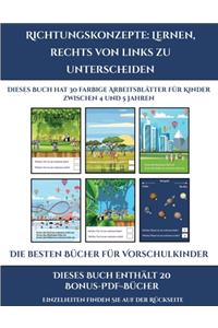 Die besten Bücher für Vorschulkinder (Richtungskonzepte lernen, rechts von links zu unterscheiden)