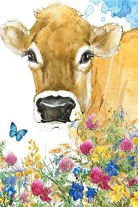 Flower and Cow Notebook