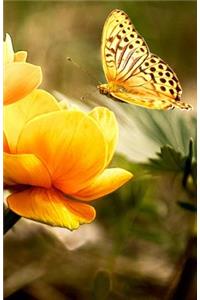 Bullet Journal Yellow Butterfly: 162 Numbered Pages with 150 Dot Grid Pages, 6 Index Pages and 2 Key Pages in Easy to Carry 5.5? X 8.5? Size.