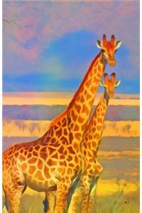 Journal Notebook For Animal Lovers - Giraffes