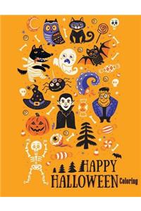 Happy Halloween Coloring