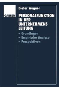 Personalfunktion in der Unternehmensleitung