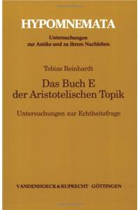 Das Buch E Der Aristotelischen Topik