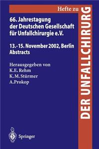 66. Jahrestagung Der Deutschen Gesellschaft Für Unfallchirurgie E. V.
