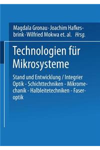 Technologien für Mikrosysteme