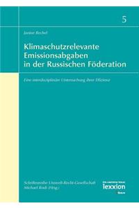 Klimaschutzrelevante Emissionsabgaben in Der Russischen Foderation