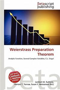 Weierstrass Preparation Theorem