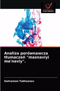 Analiza porównawcza tlumaczeń 