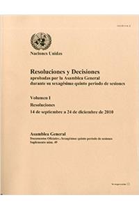 Resoluciones y decisiones aprobadas por la asamblea general