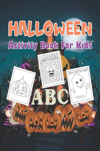 Halloween activity book for kids