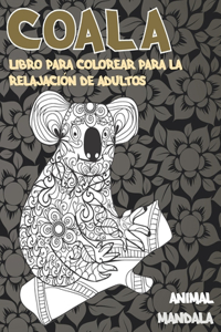Libro para colorear para la relajacion de adultos - Mandala - Animal - Coala