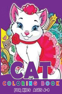 Cat Coloring Book for Kids Ages 4-8