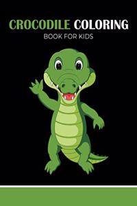 Crocodile coloring book for kids