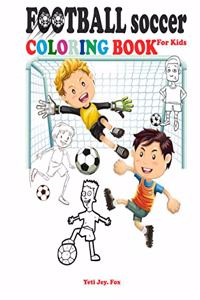 Football soccer coloring book for kids