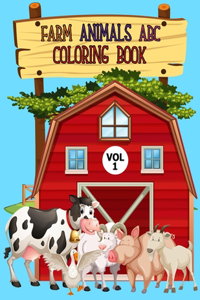 Farm Animals ABC Coloring Book