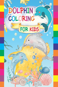Dolphin Coloring For kids