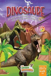 Dinosaure livre de coloriage pour les enfants de 4 à 8 ans