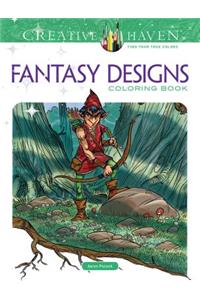 Creative Haven Fantasy Designs Coloring Book