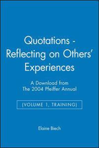 Quotations - Reflecting on Others' Experiences