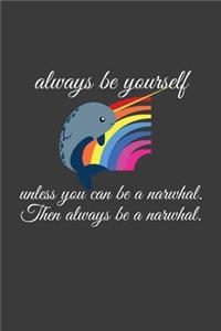 Always Be Yourself Unless You Can Be A Nawrhal Then Alwhays Be A Narwhal: Rodding Notebook