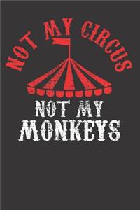 Circus Monkey Carnival Party Notebook Journal