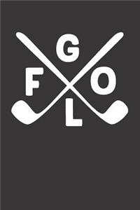 Golfer Golf Notebook Journal Diary Golfing