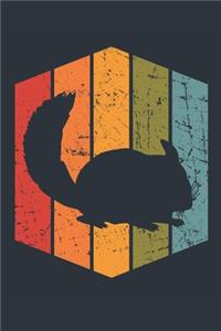 Retro Chinchilla Notebook - Gift for Chinchilla Lovers - Vintage Chinchilla Journal - Chinchilla Diary for Boys and Girls
