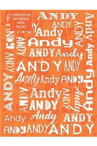 Andy Composition Notebook Wide Ruled