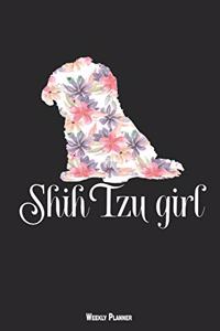 Shih Tzu Girl Weekly Planner