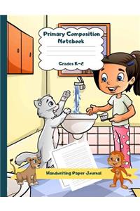 Primary Composition Notebook Grades K-2 Handwriting Paper Journal
