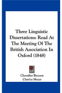 Three Linguistic Dissertations