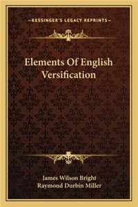 Elements of English Versification