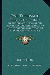 One Thousand Domestic Hints