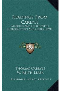 Readings from Carlyle
