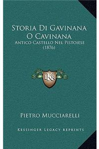 Storia Di Gavinana O Cavinana